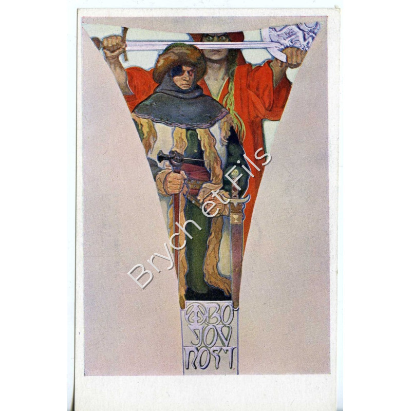 la maison municipale Prague Fresques Combativité