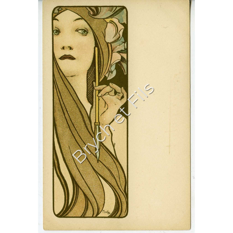 Jeune fille à la plume