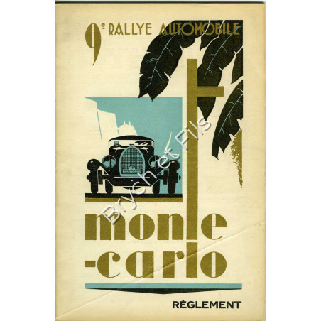 1930  9ème RALLYE de MONTE-CARLO