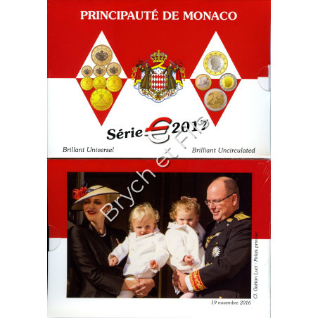 Monaco 2017 BU coffret 8 pièces 1ct à 2 euro