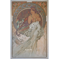 Affiche originale A.Mucha "Les arts"