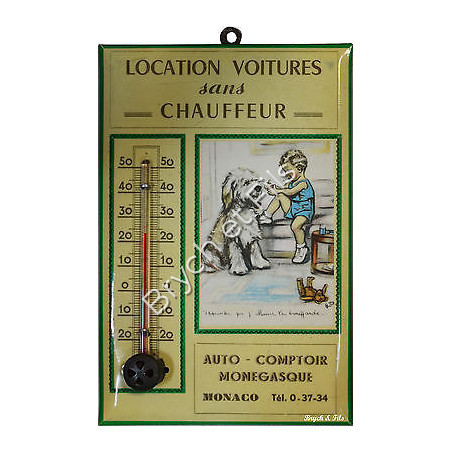 MONACO THERMOMETRE Germaine Bouret AUTO-COMPTOIR MONEGASQUE