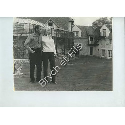 PHOTO ARGENTIQUE TIRAGE ORIGINAL *CHARLES AZNAVOUR ET ULLA  PAR PATRICK BERTRAND