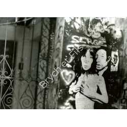 PHOTO ARGENTIQUE TIRAGE ORIGINAL GRAFFITIS GAINSBOURG PAR PATRICK BERTRAND