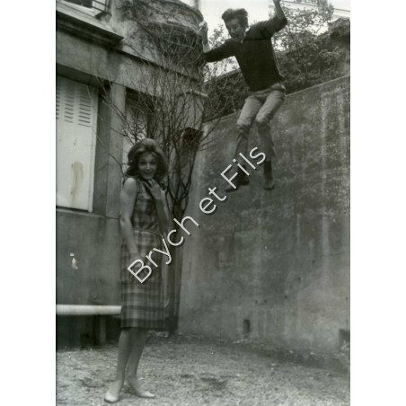 PHOTO  ARGENTIQUE TIRAGE ORIGINAL DALIDA MONTMARTRE 64 PATRICK BERTRAND 