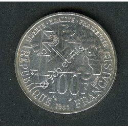 1985 PIECE 100 FRANCS ZOLA EN ARGENT