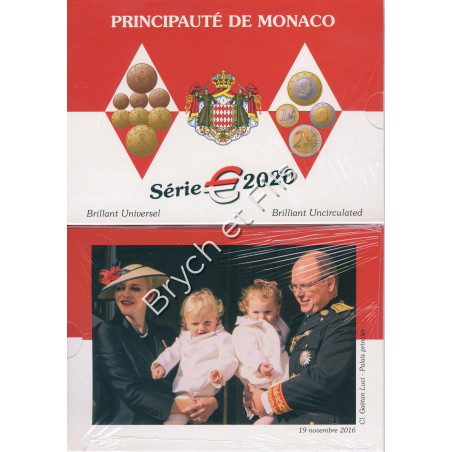Monaco 2020 BU coffret 8 PIECES de  2 euro au 1ct