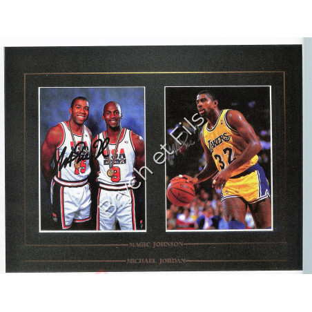 Photo Magic Johnson&Michael Jordan