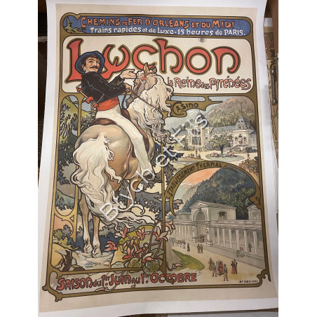 Affiche originale A. Mucha " Luchon "