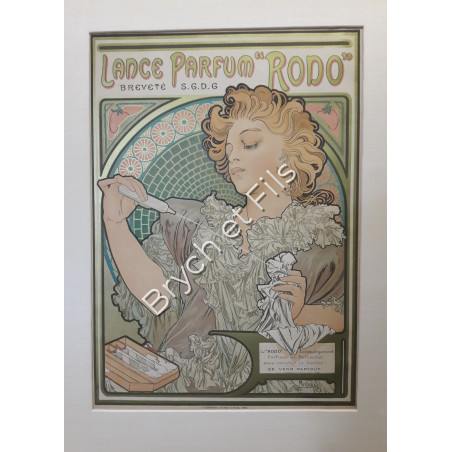 Affiche originale A. Mucha " Lance Parfum RODO "