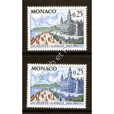 1966 MONACO TIMBRES POSTE N°691 CASINO VARIETE BLEU xx
