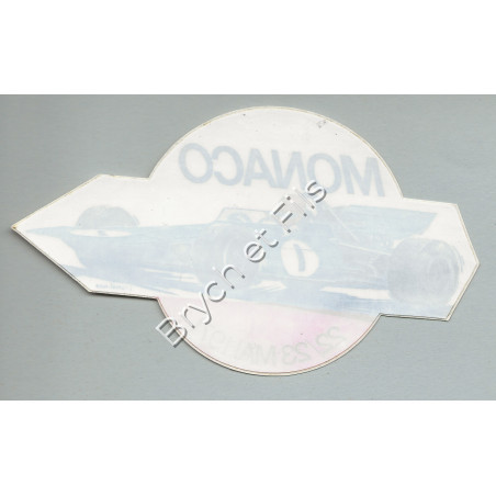 Autocollant Grand PRix de Monaco 22-23 MAI 1971