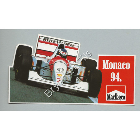 Autocollant Marlboro Grand Prix de Monaco 1994