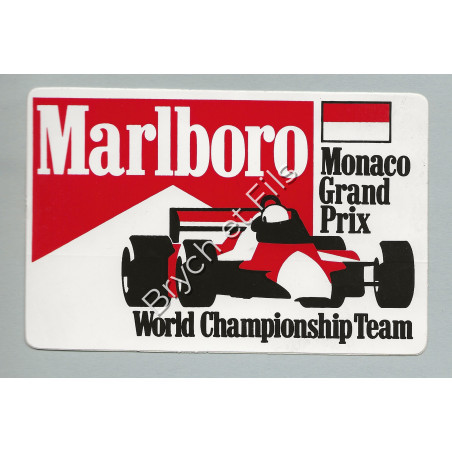 Autocollant Marlboro Grand Prix de Monaco 