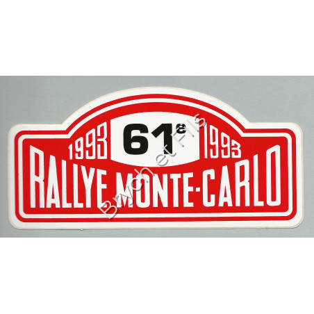 AUTOCOLLANT RALLYE MONTE-CARLO 1993
