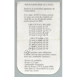 Autocollant Marlboro Championnat de France Cherche son Pilote 1981