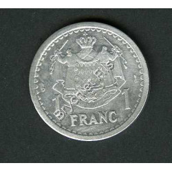 1 Franc Louis II de Monaco Aluminium Sans Date