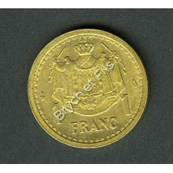 1 Franc Louis II de Monaco Bronze-Alu Sans Date