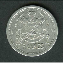 2 Francs Louis II de Monaco Aluminium Sans Date