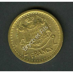 2 Francs Louis II de Monaco Bronze-Alu Sans Date