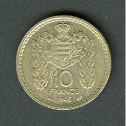 10 Francs Louis II de Monaco Cupro-nickel 1946