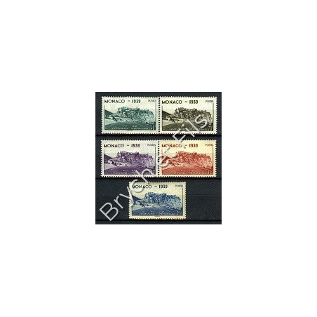 1939 MONACO N°195/199 TIMBRES POSTE STADE LOUIS II x