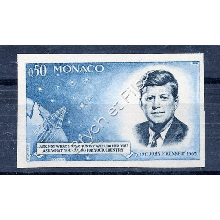 1964 MONACO N°658  NON DENTELE JOHN F. KENNEDY