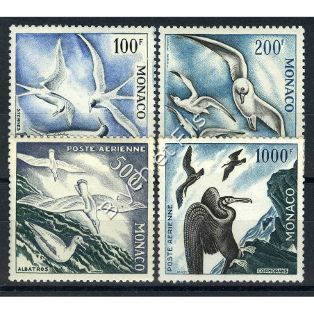 1955 MONACO POSTE AERIENNE YVERT ET TELLIER  N°55/58 x