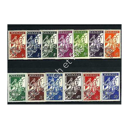 1954-59 MONACO PREOBLITERES YVERT ET TELLIER N°11-18 x