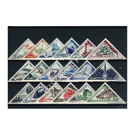 1953 MONACO TIMBRES TAXE YVERT ET TELLIER N°39A-55 x