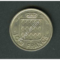 100 FRANCS RAINIER III 1956