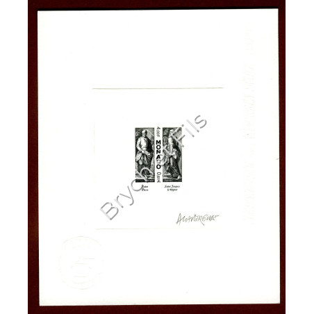 2000 MONACO N°2232/37 12 APOTRES  EPREUVE D'ARTISTE SIGNEE