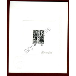 2000 MONACO N°2232/37 12 APOTRES  EPREUVE D'ARTISTE SIGNEE