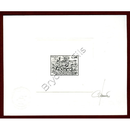 2004 MONACO N°2418/22 SAINTE DEVOTE EPREUVE D'ARTISTE SIGNEE