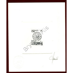 2005 MONACO N°2504 JOURNEE DU PATRIMOINE EPREUVE D'ARTISTE ET D ATELIER SIGNEE