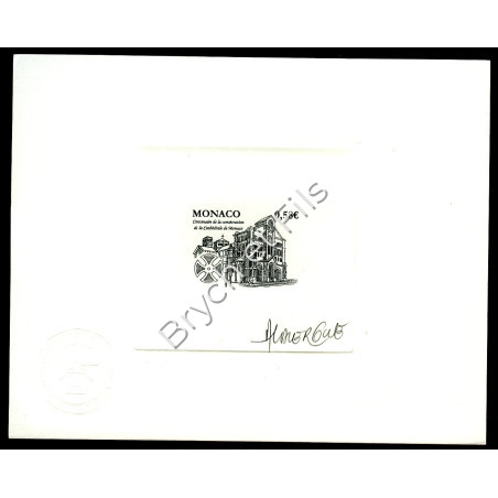2011 MONACO N°2776 CENTENAIRE CATHEDRALE  EPREUVE D'ARTISTE SIGNEE