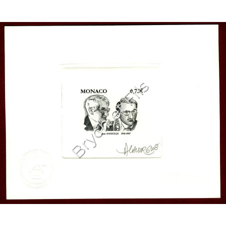 2009 MONACO N°2713 THEATRE JEAN ANOUILH EPREUVE D'ARTISTE