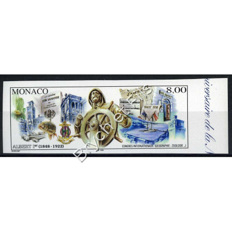 1997 MONACO N°2145 NON DENTELE 150° ANNI DU PRINCE ALBERT 1° xx