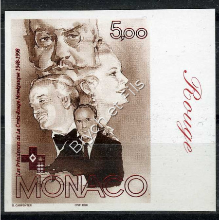 1998 MONACO N°2147 NON DENTELE CINQUANTENAIRE DE LA CROIX ROUGE xx