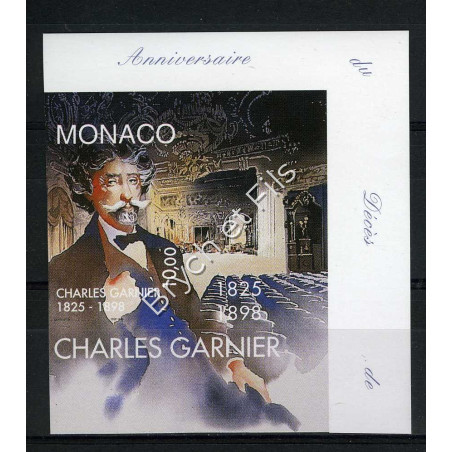 1998 MONACO N°2156 NON DENTELE 100 aire CHARLES GARNIER xx