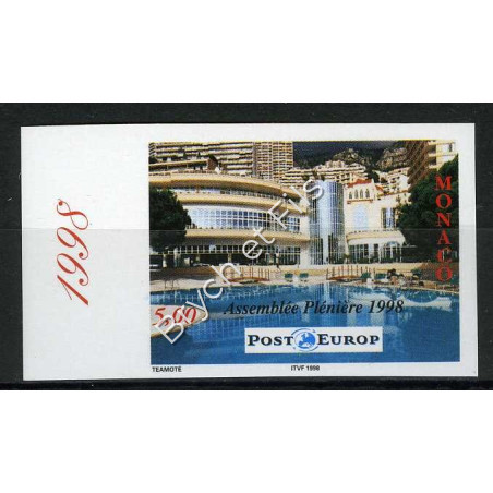 1998 MONACO N°2171 NON DENTELE POST  EUROP. xx
