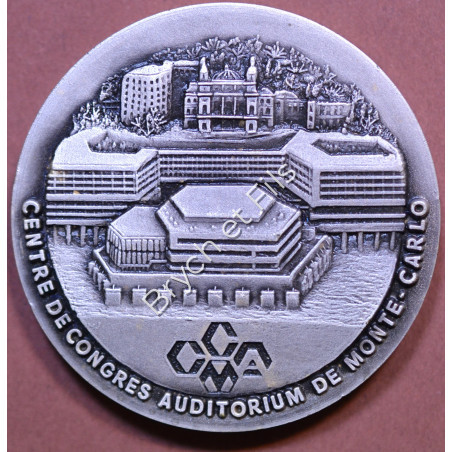 1979 MONACO MEDAILLE CENTRE DE CONGRES AUDITORIUM signée Drago