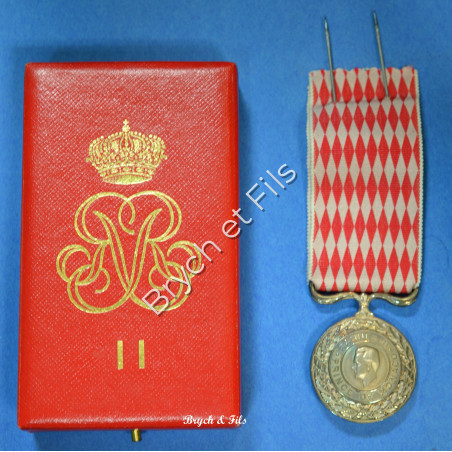 MONACO MEDAILLE D'HONNEUR RAINIER III 5 FEVRIER 1894 ARGENT