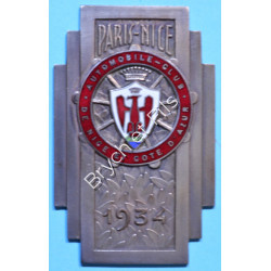 1934 FRANCE MEDAILLE COURSE AUTOMOBILE PARIS-NICE PAR DRAGO