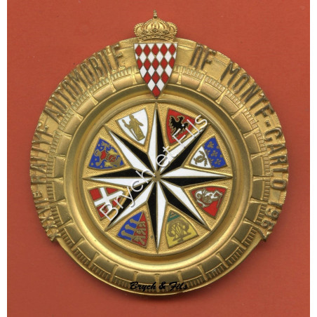 1967 Plaque émaillée XXXVIè Rallye Monte Carlo