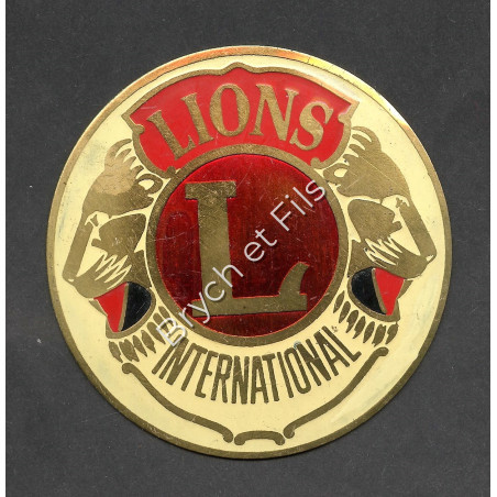 Badge Automobile "LIONS INTERNATIONAL"