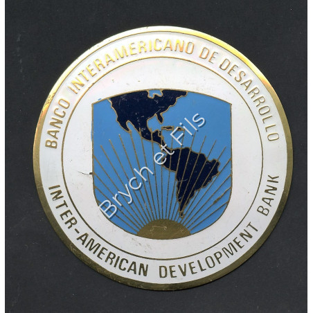 BADGE AUTOMOBILE "INTER-AMERICAN DEVELOPMENT BANK"