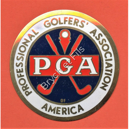 BADGE AUTOMOBILE "PROFESSIONAL GOLFERS' ASSOCIATION"