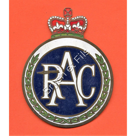 BADGE AUTOMOBILE "ROYAL AUTOMOBILE CLUB