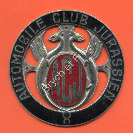 BADGE AUTOMOBILE "AUTOMOBILE CLUB JURASSIEN"